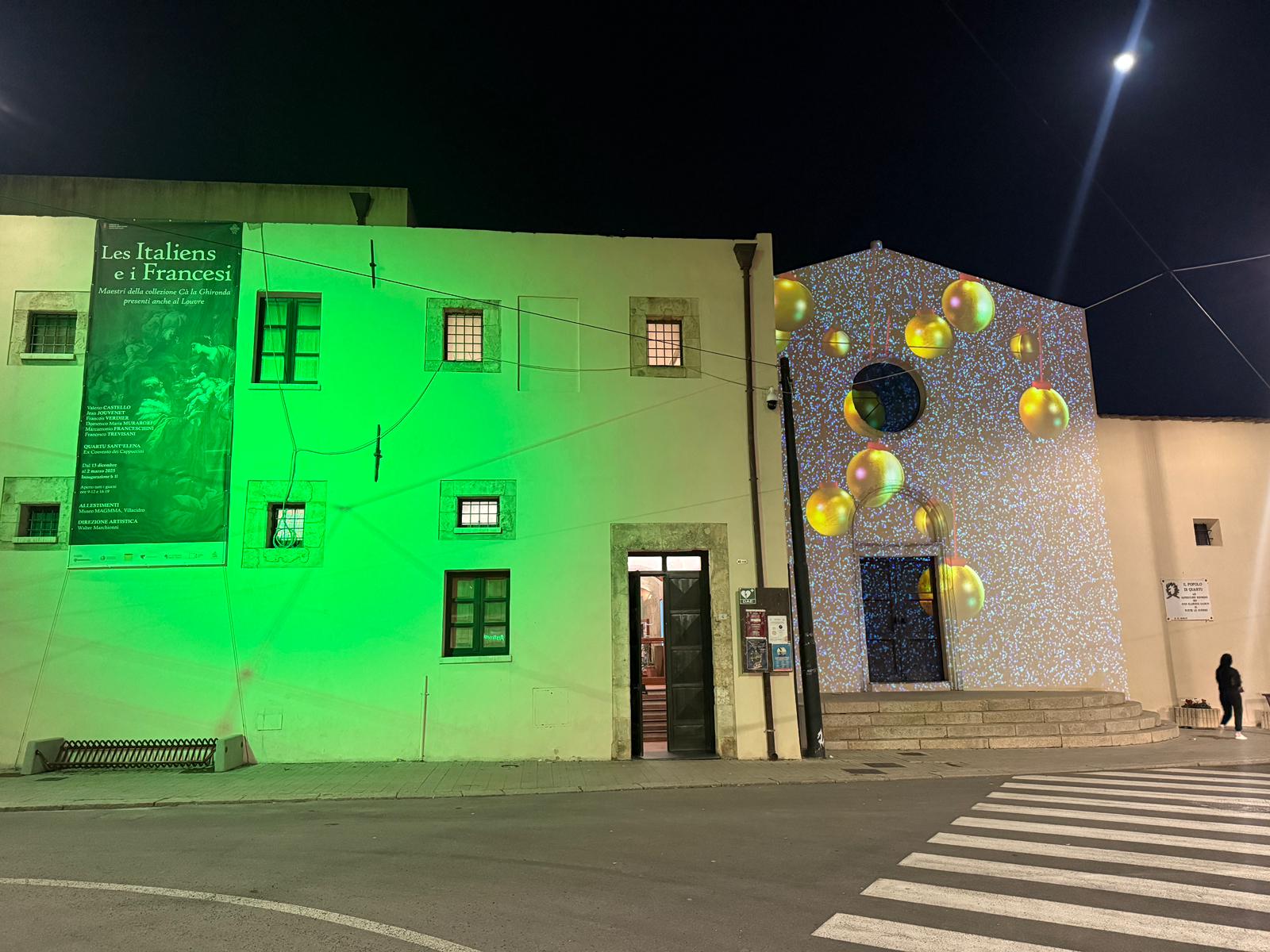 Luce verde sulla facciata dell'Ex Convento per sensibilizzare sul problema della Neuropatia